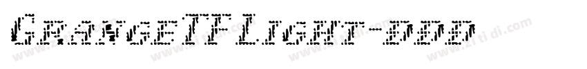 GrangeTF Light字体转换